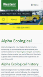 Mobile Screenshot of alphaecological.com